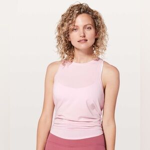 Lululemon Women’s Pink Tank/Top Size 4/Small - All Tied Up Tank, Petals